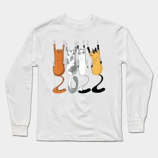 Hanging Cats 2022 New Year Long Sleeve T-Shirt